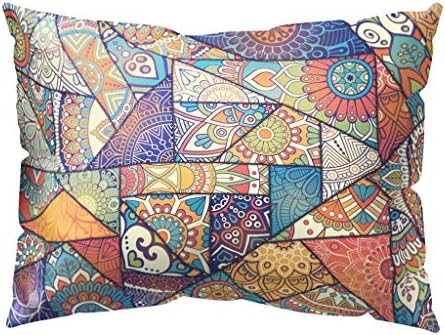 FNKDOR Cushion Covers 30 X 50cm Boho Print Pillow Case Polyester Sofa Car Cushion Cover for Side Stomach and Back Sleeper Home Decor