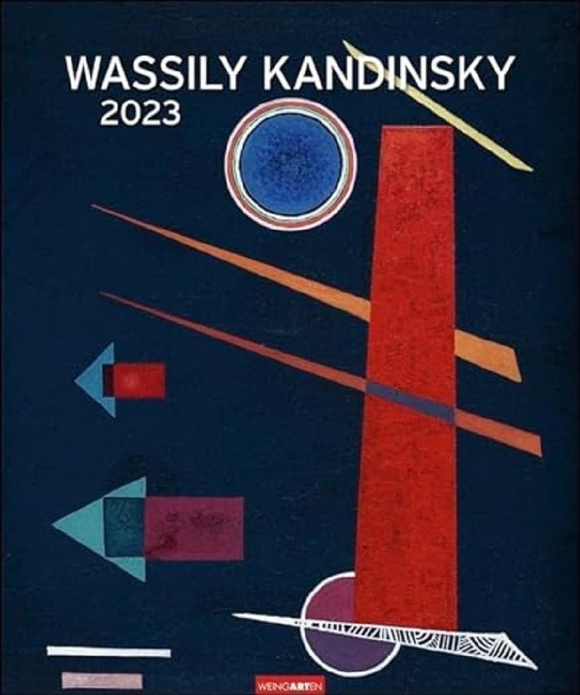 Wassily Kandinsky Edition Calendar 2023 Ornate Wall Calendar with Abstract Artworks in Bauhaus Style Large Art Calendar 2023 XXL 46 x 55 cm