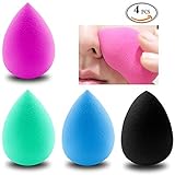 Travelmall Beauty Blender Sponge Premium Makeup Sponges Most Flawless Professional Makeup Blender for Blending Highlighting and Contouring Pack of 4