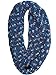 Simplicity 2 Pack Striped Infinity Scarf in Knit Pattern Crochet Circle scarves, Navy