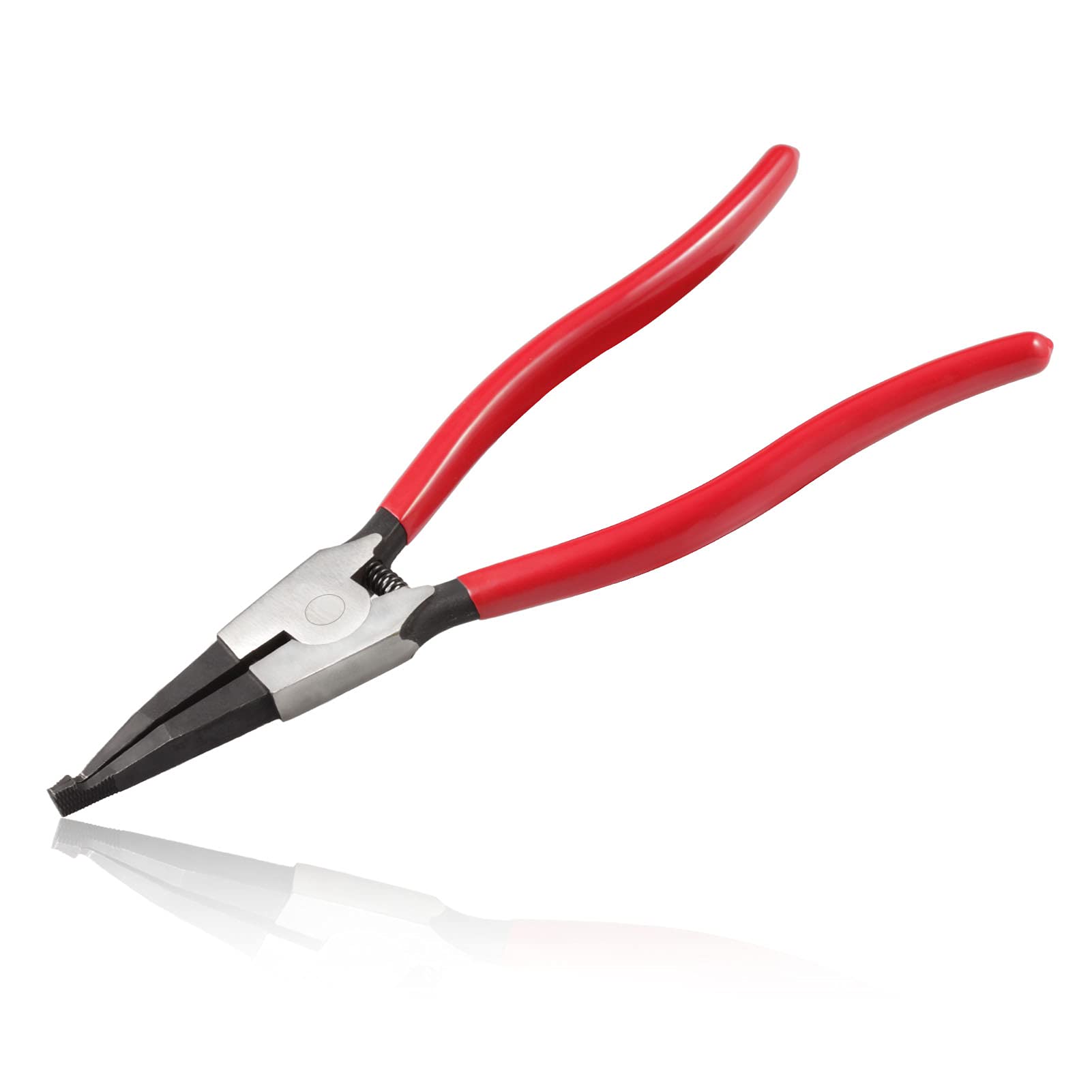 LEONTOOL 11-Inch Lock Ring Pliers - Flat Snap Circlip Pliers With Reverse Angle Tip for Retaining Rings - Opening and Spreader for Transmission Transfer Cases