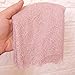 ALE14 Lace Fabric Eyelash Chantilly Floral Bridal/Wedding Dress Flower Table Cloth DIY Crafts Scallop Trim Applique Curtain 300cm x 23cm (Baby Pink)