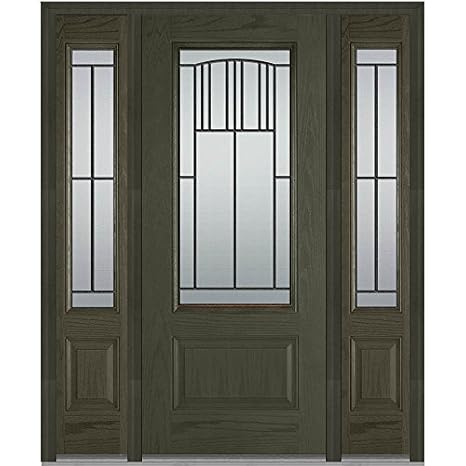 Compañía Nacional de puerta z007192r roble de fibra de vidrio mano