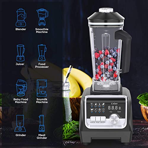 Colzer Professional Countertop Blender, 2200Watt Blender for Shakes