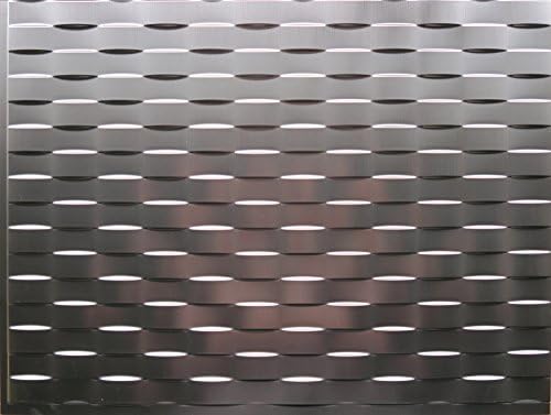 Backsplash Wall Coverings - Decorative Thermoplastic Tile 18 X 24 Lattice (Brushed Nickel)