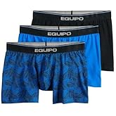 Equipo Mens 3-Pack Boxer Briefs Blue Assorted (Blue, m)