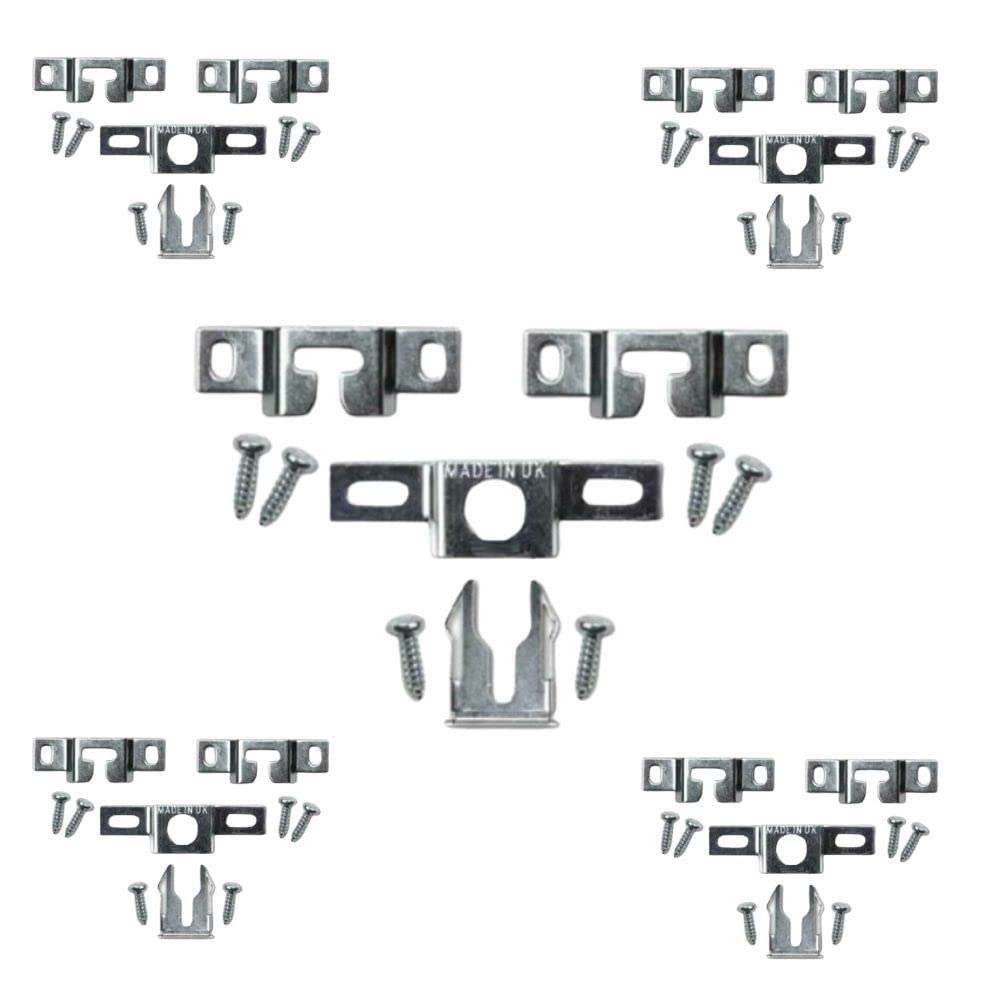 Anti Theft Security Picture Hangers Kit Spring Lock Quick Release Tool Picture Hooks Security Hardware Kit for Wooden Polymer Picture Photo Frames Kit B Pack of 10