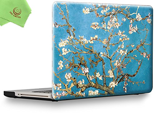 UESWILL Creative Design Smooth Soft-Touch Hard Shell Case Cover for MacBook Pro 15" with CD-ROM (Non-Retina)(Model:A1286) + Microfibre Cleaning Cloth,Wintersweet