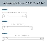 Hershii Expandable Window Shower Curtain Tension Rod 25.4mm Diameter view 2
