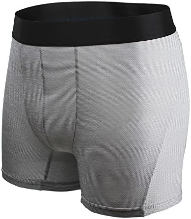 SUPERBODY Boxer Briefs Underwear Trunks Stretchable Soft Cotton For Men Pack_Gray_XL