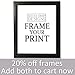 Ocean Drop Designs - 'May This Home' Quote Premium Chalkboard Style Typography Wall Art - Black Frame Included - Perfect Housewarming Gift (8