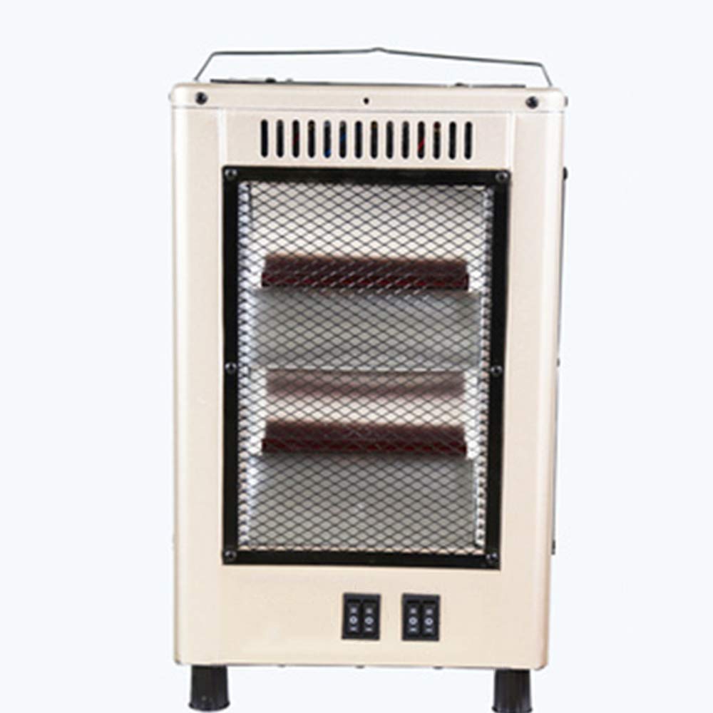 ZZHF Riscaldatore, Protezione Ambientale PP Riscaldatore di Spazio ad Alta Temperatura e termostato Regolabile Cinque Lati Riscaldamento 2400 W Grigio Chiaro Argento/Grigio Argento Scuro radiatore Prezzi offerta