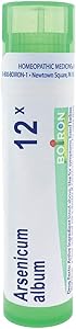 Boiron Arsenicum Album 12x, Homeopathic Medicine for Food Poisoning, 80 Pellets