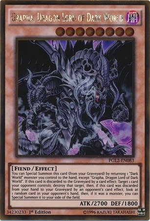 Yu-Gi-Oh! - Grapha, Dragon Lord of Dark World (PGL2-EN083) - Premium Gold: Return of the Bling - 1st Edition - Gold Rare