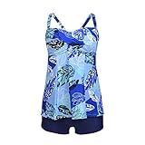 Happybai Womens Printed Tankini Set with Shorts Two Piece Swimsuit Bathing Suits