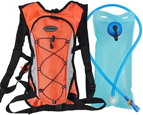 Hydration Pack with 2L Backpack Water Bladder Professional Lightweight Outdoor Tactical Survival Reservoir Men Women Kids Camping Hiking Running Biking Bag