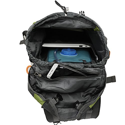 ECEEN-Hiking-Backpack-Removable-Frame-Pack-10W-Foldable-Solar-Phone-Charger-10000mAH-Battery-Pack-2L-Water-Bladder-Rain-Cover-Camping-Mountaineering-Climbing-Voyage-Outdoor-Sports