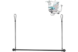 Bed Roll Paper Dispenser, Metal Hanger with Removable Armrests for Treatment Beds, Holds 24" Disposable Sheet Rolls, for Mass