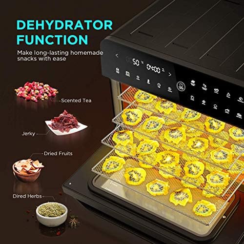 CalmDo 25L Air Fryer, 1800W Mini Oven Digital Multi Air Cooker with 12