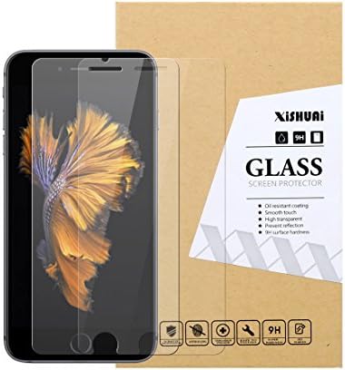 [2 Pack] iPhone 6S Plus / 6 Plus Screen Protector, XiSHUAi,Tempered Glass Screen Protector 5.5 Inch 9H (3D Touch Compatible) Max Touch Accuracy, Durability, HD Clarity, Bubble Free, Anti-Fingerprint