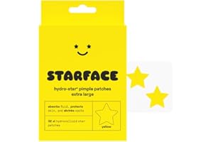 STARFACE WORLD Starface XL Big Star, Large Hydrocolloid Pimple Patches, Absorb Fluid and Reduce Redness, Cute Star Shape, Vegan and Cruelty-Free Skincare (32 Count)