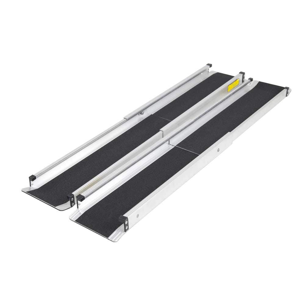NRS Healthcare Telescopic Channel Ramps with Carry Bag, 119 inch