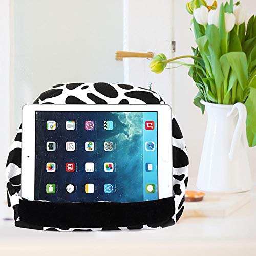 Urnanal Universal Soft Tablet Stand Pillow Holder, Sofa Bed Reading Pillow Beanbag Lap Stand for iPads/Tablets/eReaders/Smartphones/Books/Magazines