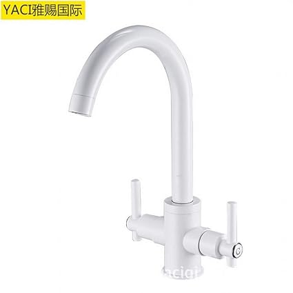 Yuspko Kitchen Sink Faucet Kitchen Faucet Chrome Plated Hot Cold