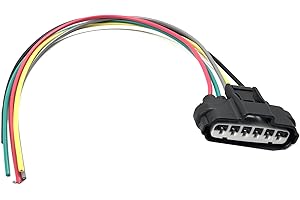 FainWan Throttle Body Pigtail 6-Way Pigtail 6-Pin TPS Throttle Position Sensor Repair Connector 90980-11858