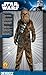 Rubie's Adult Deluxe Star Wars Chewbacca Faux-Fur Costume with Overhead Latex Mask, As Shown, X-Large