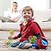 Magnawow 54-Piece 3D Magnetic Tile Building Blocks - Storage Box Included - Durable Magnet Shapes - Educational Construction STEM Toy For Ages 3+