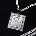 Men's Gunmetal 4 Qul Quls Quran Surah Necklace Islamic Islam Muslim Allah (24