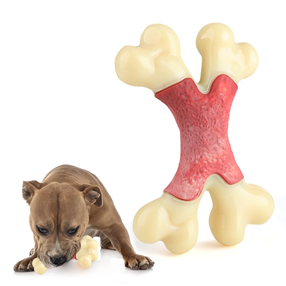 Bailey & buddies Extra Strong indestructible dog toys for aggressive chewers for medium Large Giant dogs, Bacon Flavoured Dog Toys For Extreme Chewers