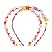 KANKANWO Children's DIY Colorful Acrylic Beads Toy Hair hoop Beads Bracelet Hair Clasp Necklace Kids Handmade Gifts for Early Childhood Education Toys (Translucent)