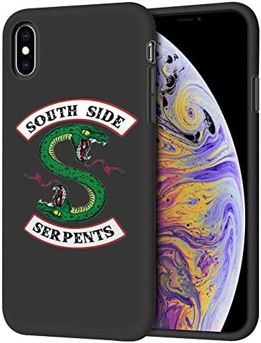 Riverdale Phone Case for iPhone Xs Max,Riverdale Merchandise Soft TPU Riverdale Southside Serpents iPhone Xs Max Case (Black)
