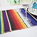 TRLYC Pack of 10 Wedding 14 by 84-Inch Mexican Serape Table Runners for Country Outdoor Wedding Party Christmas Decor