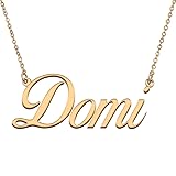 HUAN XUN Customized Custom Simple Any Name Necklace