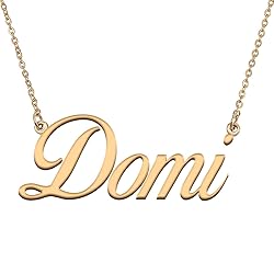 HUAN XUN Customized Custom Simple Any Name Necklace