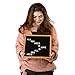 Black Felt Changeable Letter Board 12”x12” By Monet Office Art: Letterboard With Solid Oak Wood Frame & Mount Hook – Comes With 300 White Plastic Letters, Numbers & Punctuation Marks