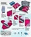 PRO Packing Professional Travel Garment Folder - Lightweight Carry-On Friendly Packing Cube w/See-Thru Mesh Screen Keeps Clothes Wrinkle Free – Folding Board Included