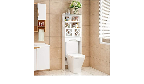 Estante de almacenamiento de baño Cuarto de baño Gabinete ...