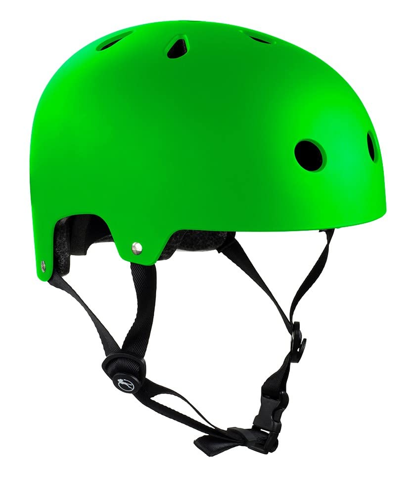 SFR Essentials Childs Helmet - Matt Fluo Green Kids Small/Medium