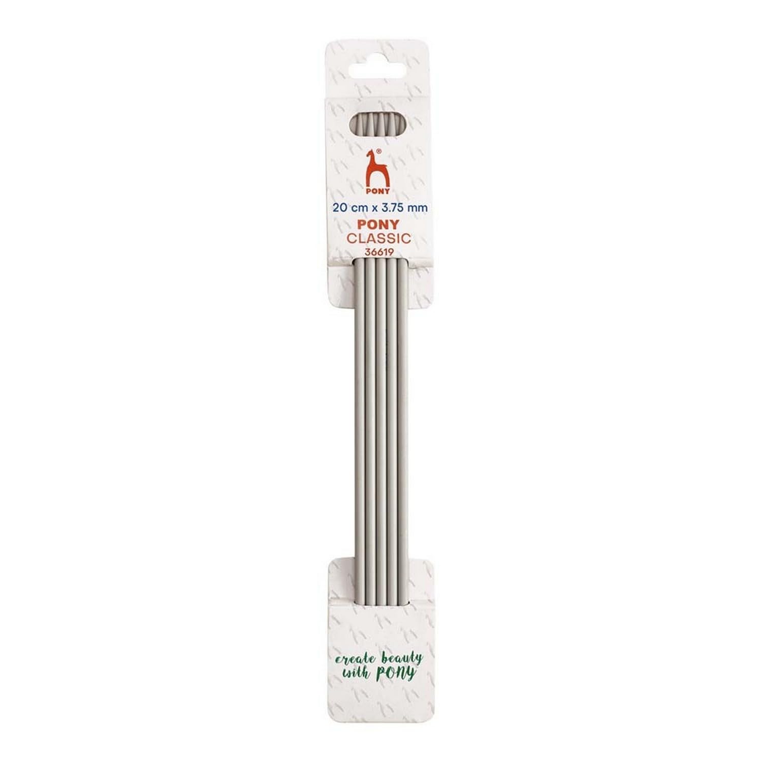 Pony Classic Double Pointed Needles Aluminium 20cm 3.75mm - 1pc