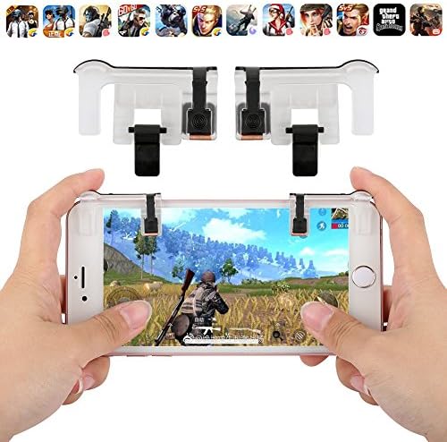 JADEER Shooter Controller PUBG FUT1, Phone Gamepad Trigger Fire Button Aim Key L1R1, For Android Smartphones, Cell Phones, Tablets and Devices,