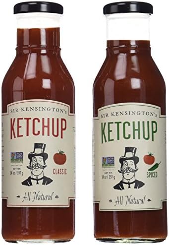 Sir Kensington Variety Set: Classic Ketchup &amp; Spiced Ketchup, 14 Oz. Bottles [1 of Each]