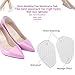 Fibee Heel Grips Shoe Pads Ball Of Foot Inserts High Heel Foot Cushions Soft Gel Toe Insole liners Shoe Too Big (Clear)
