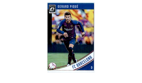 amazon com 2018 19 donruss optic 7 gerard pique fc barcelona official panini soccer 2018 2019 futbol trading card collectibles fine art amazon com