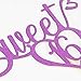 Purple Glitter Sweet 16 Cake Topper, 16th birthday Party Decorations,Sweet Sixteen Birthday Party Sign