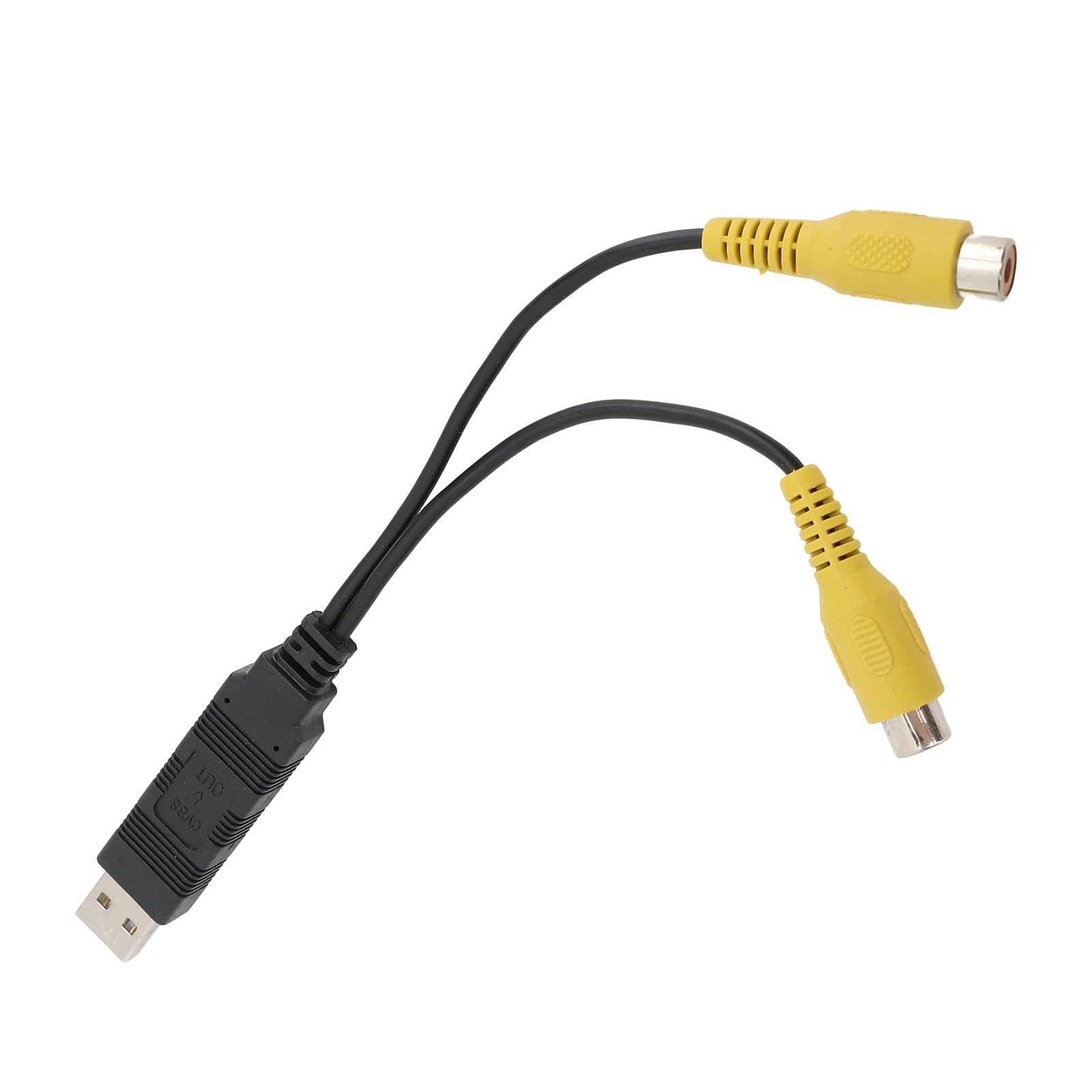 Topiky USB to CVBS Video Output Adapter, USB to RCA Interface Cable Adapter, for Android Car Radio AV OUT to Headrest and Ceiling Screen, Video Capture Converter for Vehicle