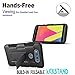 Starshop LG V20 Case, [Dual Layers] Kickstand with [0.33m 9H Tempered Glass Screen Protector Included] and Locking Belt Clip (Black)